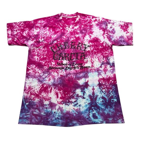 Vintage 80s Ben & Jerry’s Cherry Garcia Tie-Dye T-Shirt Ice Cream Size S/M Retro